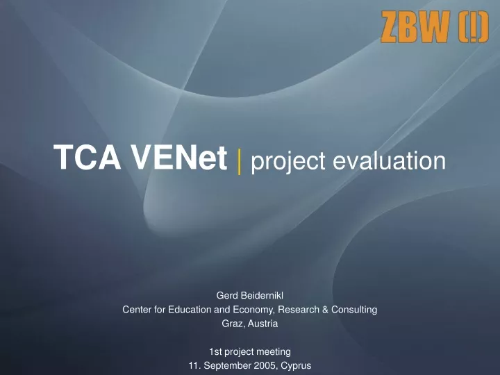 tca venet project evaluation