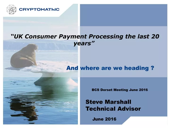 uk consumer payment processing the last 20 years