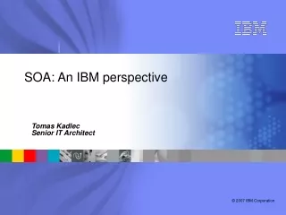 SOA: An IBM perspective