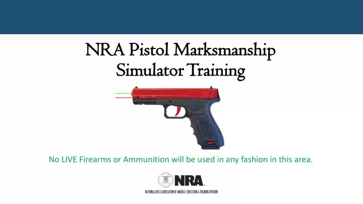 nra pistol marksmanship simulator training