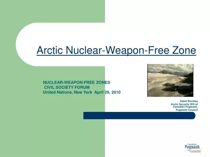 arctic nuclear weapon free zone
