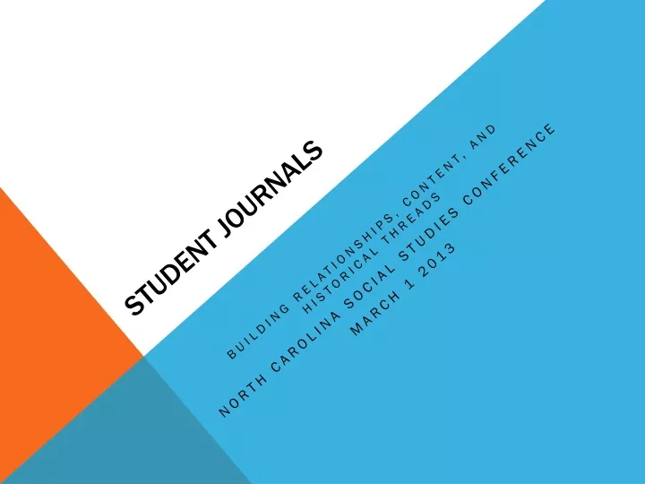 student journals
