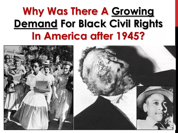 why was there a growing demand for black civil