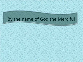 By the name of God the Merciful