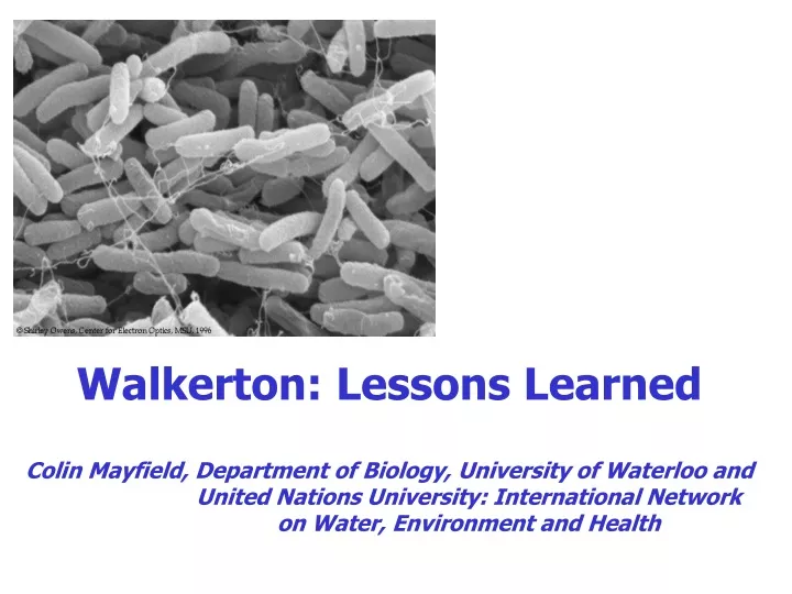 walkerton lessons learned