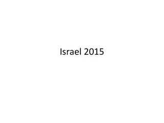 Israel 2015