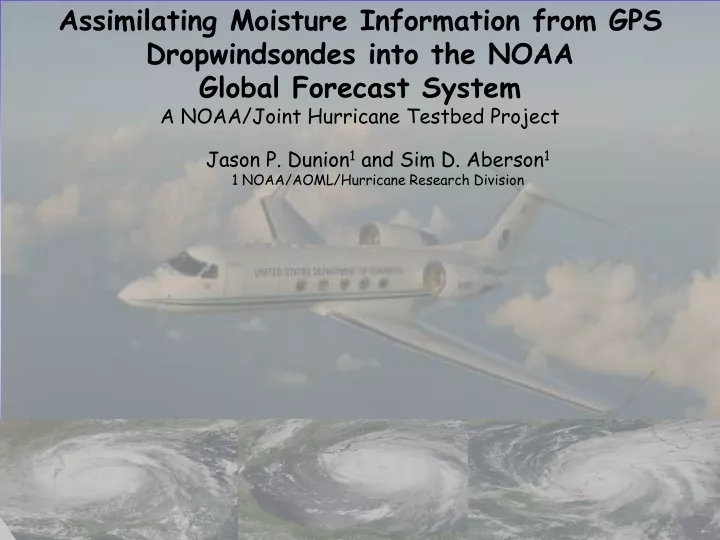 assimilating moisture information from