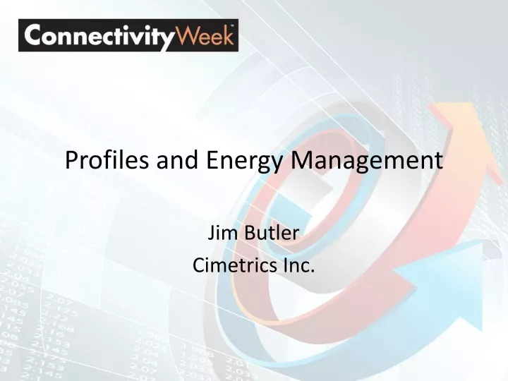 profiles and energy management