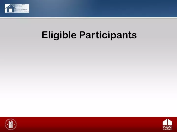 eligible participants