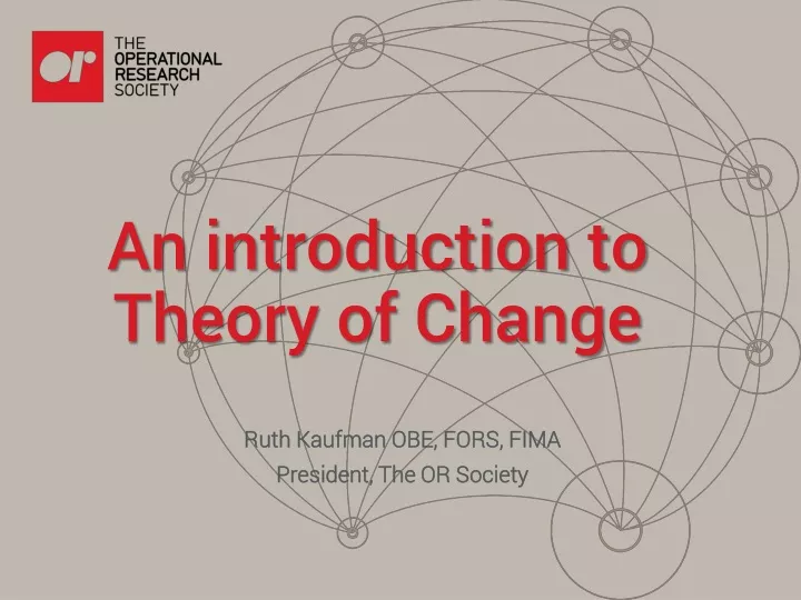 an introduction to theory of change