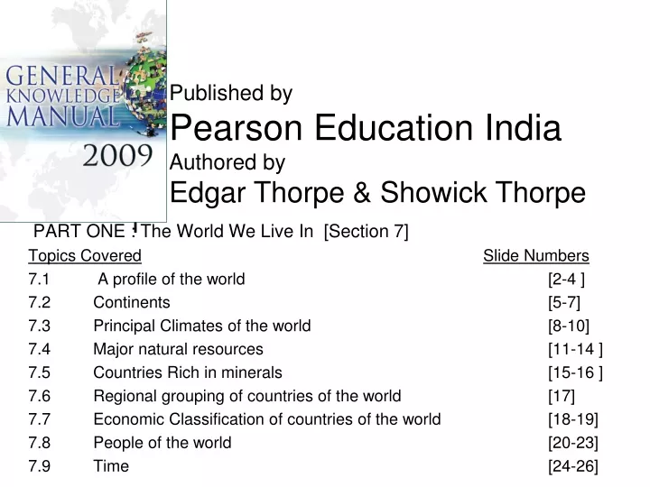 published by pearson education india authored