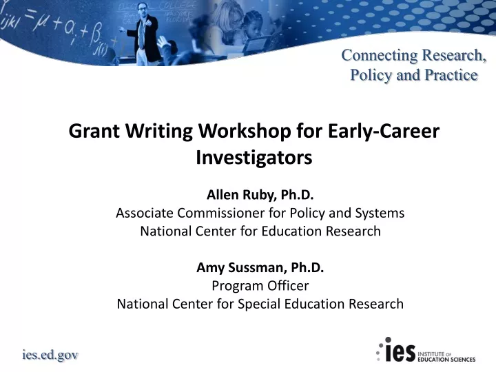 grant writing workshop for early career investigators