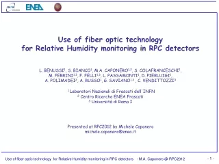Use of fiber optic technology  for Relative Humidity monitoring in RPC detectors