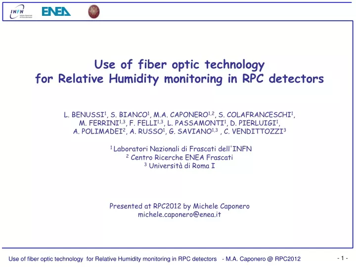 use of fiber optic technology for relative