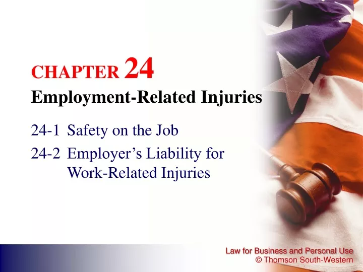 chapter 24 employment related injuries