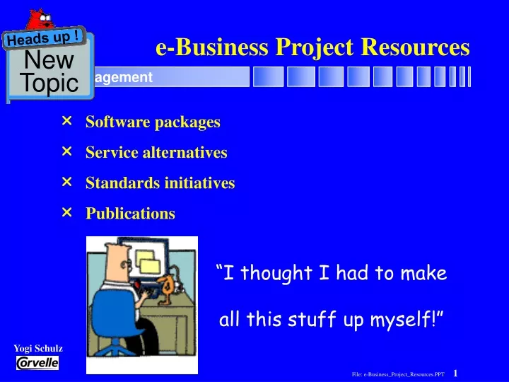 e business project resources