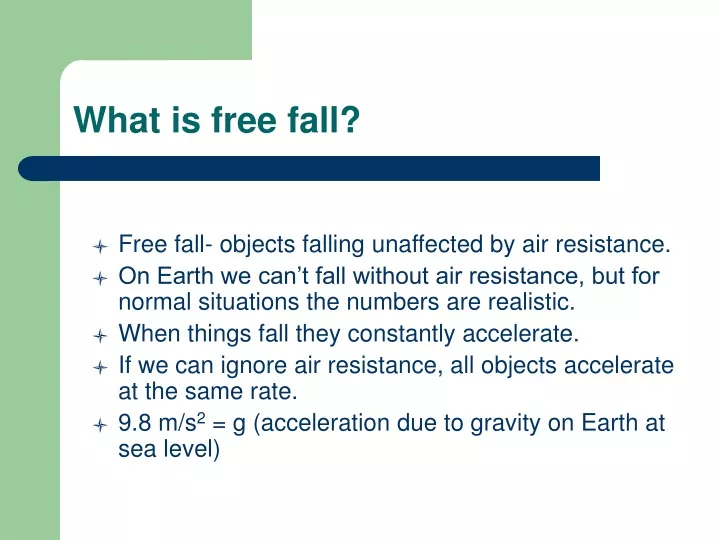 what is free fall