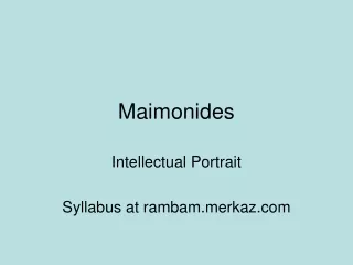 Maimonides