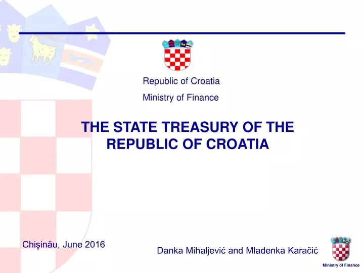 republic of croatia ministry of finance