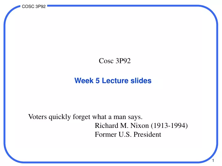 week 5 lecture slides