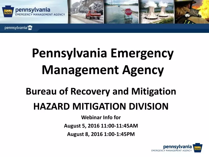 pennsylvania emergency management agency