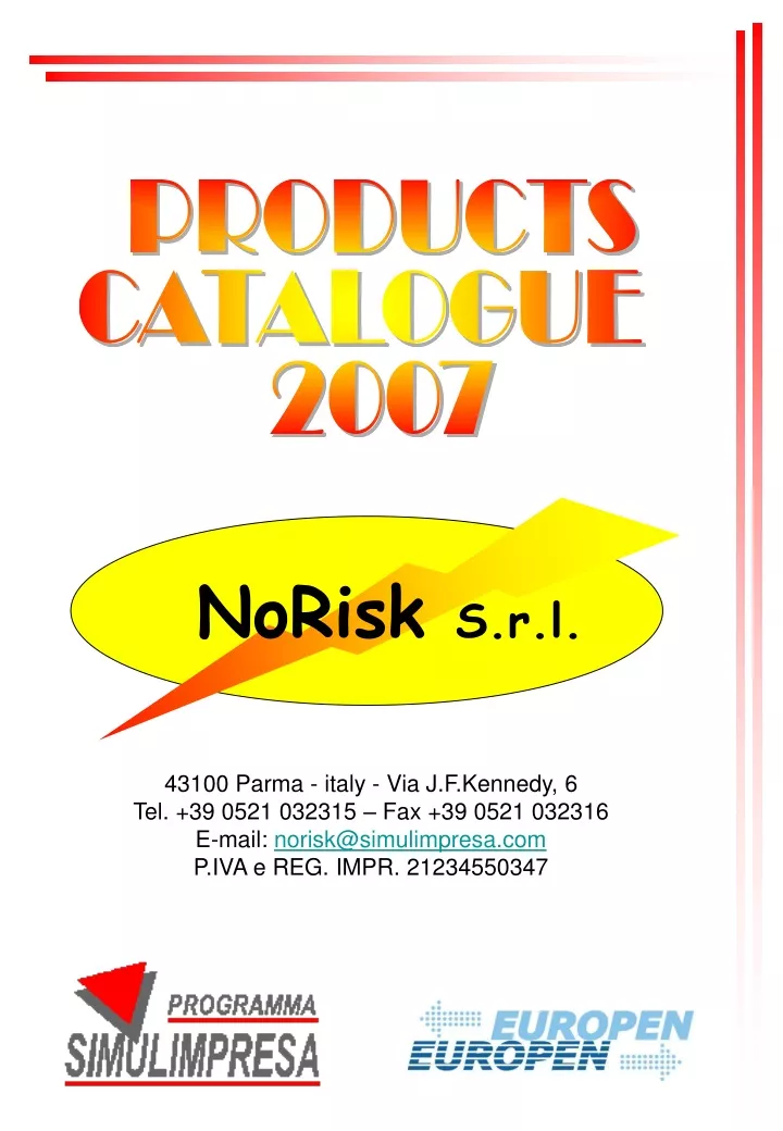 products catalogue 2007