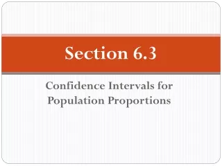 Section 6.3