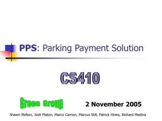 PPS : Parking Payment Solution