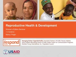 Reproductive Health &amp; Development