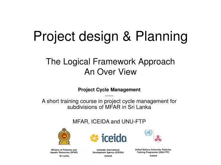 project design planning