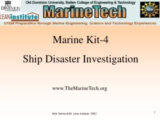 Marine Kit-4 Ship Disaster Investigation