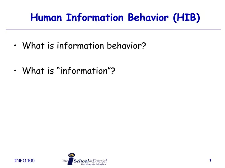 human information behavior hib