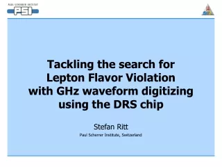 Tackling the search for Lepton Flavor Violation with GHz waveform digitizing  using the DRS chip