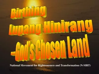 National Movement for Righteousness and Transformation (N-MRT)