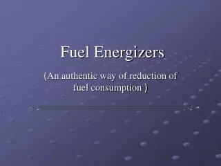 Fuel Energizers