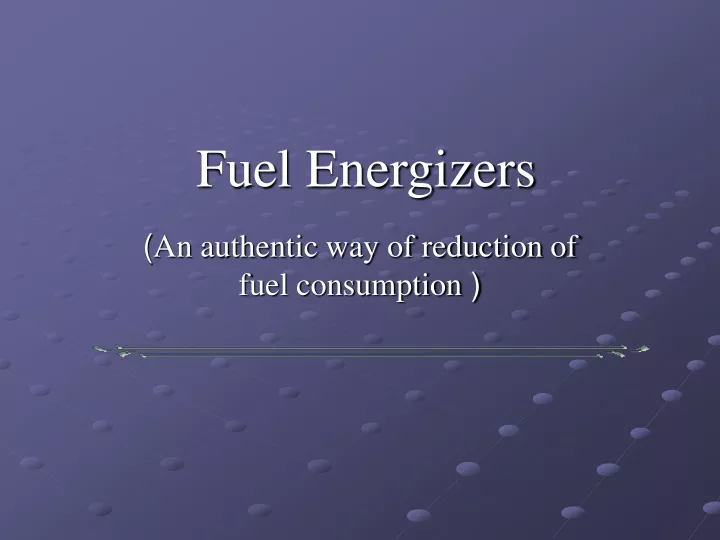 fuel energizers