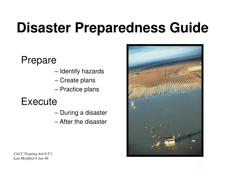 disaster preparedness guide