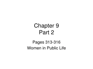 Chapter 9  Part 2