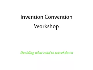 Invention Convention Workshop