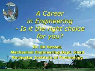 A Career  in Engineering - Is it the right choice for you?