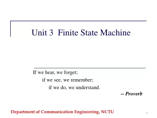 Unit 3  Finite State Machine