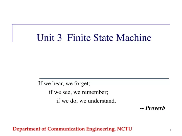 unit 3 finite state machine