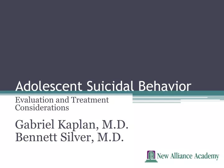 adolescent suicidal behavior