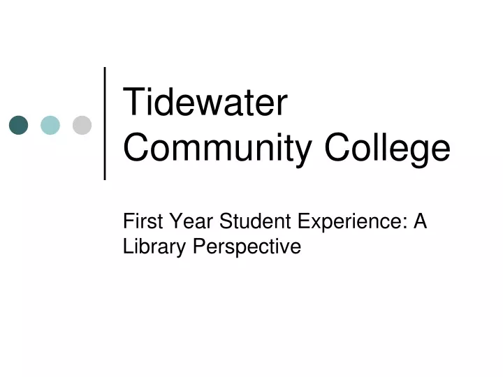 tidewater community college