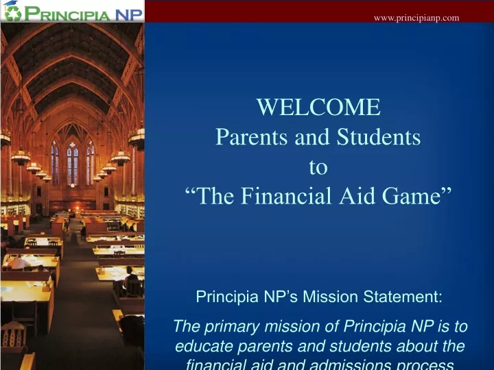 welcome parents and students to the financial aid game