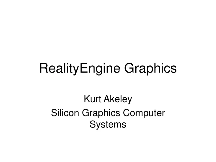 realityengine graphics