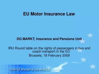 EU Motor Insurance Law