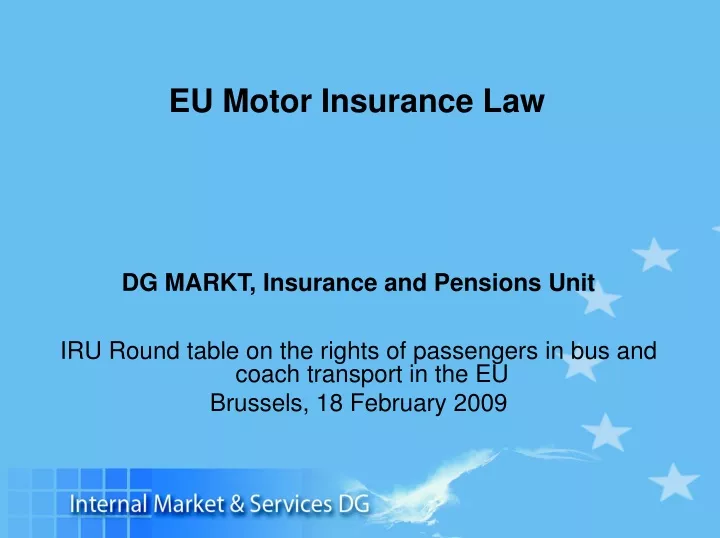 eu motor insurance law