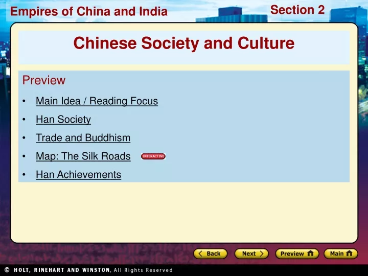 preview main idea reading focus han society trade