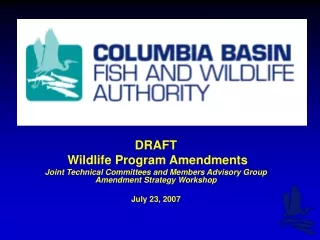 DRAFT  Wildlife Program Amendments